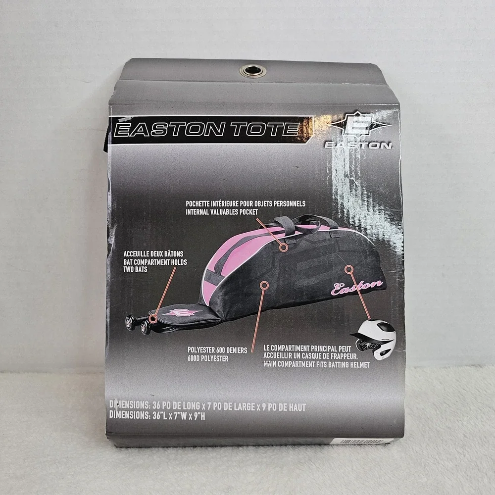 Easton Tote AllPurpose Sport Bat Bag Black And Pink 36